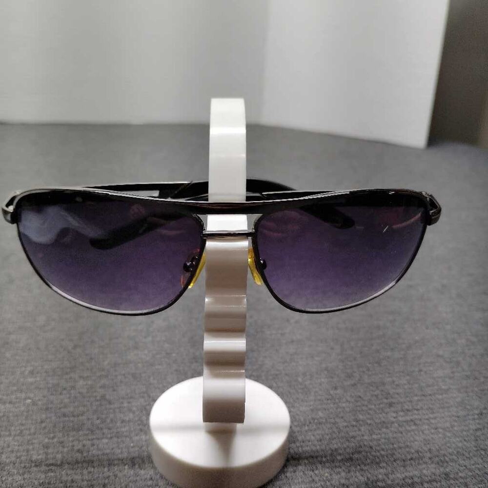 Men's Aviator Sunglasses Black Metal Frame Dark Lenses Fashion Shades